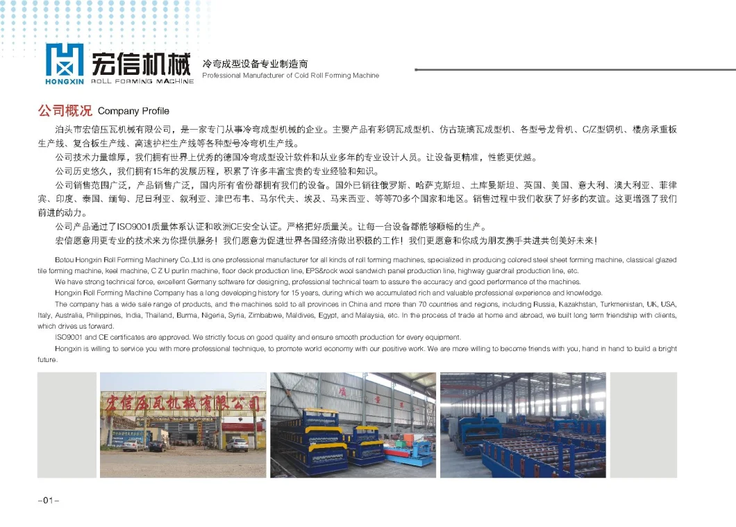 Building Construction Fully Automatic Channel Profile C/Z Purlin Exchange Cold Roll Forming Machine