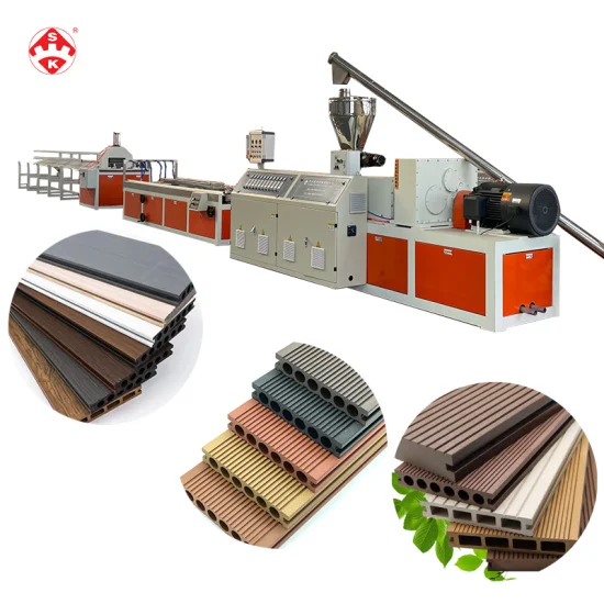 PE-WPC-Maschine, Holz-Kunststoff-Verbundprofil, Terrassendielen, Deckbrett, Bodenbelag, Zaunpfosten, Schienenverkleidung, Wandpaneel-Extrusionsmaschine